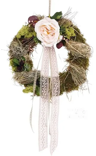 CreaFlor Home Türkranz Ø 30 cm Rose creme/pink