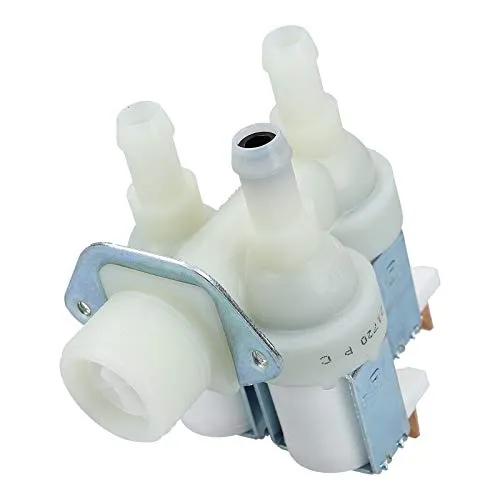 DL-pro Magnetventil kompatibel mit Miele 1678013 Ventil Wasserventil Zulaufventil Einlaufventil dreifach 90° 10,5mm mit Reduzierung für Waschmaschine Waschtrockner Wäschetrockner Trockner
