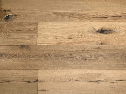Parkett Eiche Wild Forest Landhausdiele Gebürstet - Hochwertige Landhausdiele aus gebürsteter Eiche, ideal für stilvolle Wohnräume. Mit Klick-Verbindung einfach zu verlegen und pflegeleicht. Stärke: 14 mm, Breite: 19 cm, Flächendeckung pro Paket: 2,89 m².
