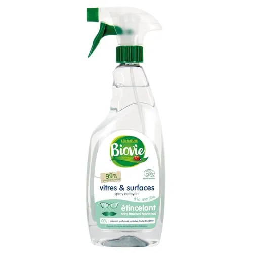 Biovie Spray für Fenster/Oberflächen mit ätherischem Öl von Minze