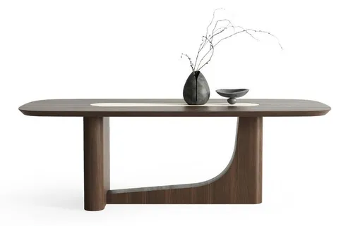 Modern Esstisch Elegant Braun – Langlebiger Küchentisch für bis zu 6 Personen - Moderner Esstisch aus MDF in elegantem Braun, ideal für das Esszimmer. Mit seinen kompakten Maßen von 230 x 104 x 75 cm bietet er Platz für gesellige Runden und ist einfach zu montieren.