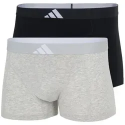 adidas Herren Boxershorts 2er Pack - Active Flex Cotton Trunk - Herren-Boxershorts im praktischen 2er Pack, aus atmungsaktivem Active Flex Cotton für optimalen Tragekomfort und Bewegungsfreiheit.