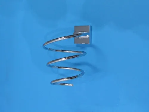 Smedbo House Fönhalter RK323 - Moderne Badezimmerlösung für Haartrockner und Glätteisen, aus verchromtem Messing für langlebige Eleganz und unkomplizierte Montage.