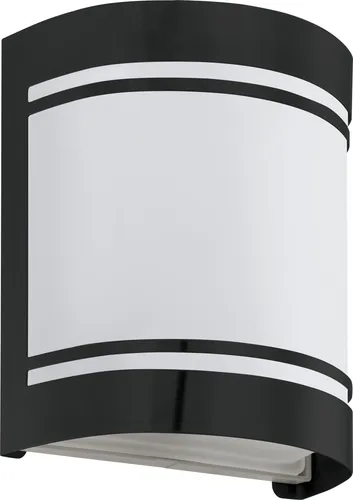 Eglo Außenwandleuchte CERNO 40 W - Schwarz & Weiß, IP44 - Außenwandleuchte mit modernem Design, ideal für den Außenbereich, wetterfest (IP44) und energieeffizient.