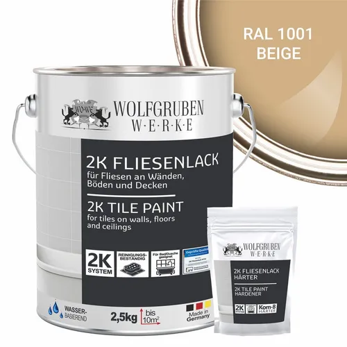 Produktbild WO-WE Fliesenlack 2K Fliesenfarbe W712, 2,5Kg