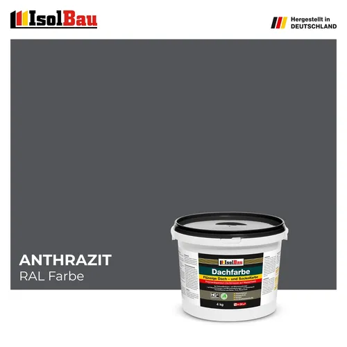 Dachfarbe Sockelfarbe Anthrazit 4 kg Fassadenfarbe RAL Farbe Polymermembran