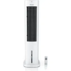Brandson Mobiles Ventilatorkombigerät mit Wasserkühlung - Effizienter Luftkühler mit 5L Wassertank, ideal für kostengünstige Abkühlung in Wohn- und Büroräumen. Genießen Sie 3 Geschwindigkeitsstufen und eine Fernbedienung für maximalen Komfort.