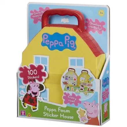 Peppa Pig - Sticker Haus - Wiederverwendbar - Peppa Pig Aufkleber