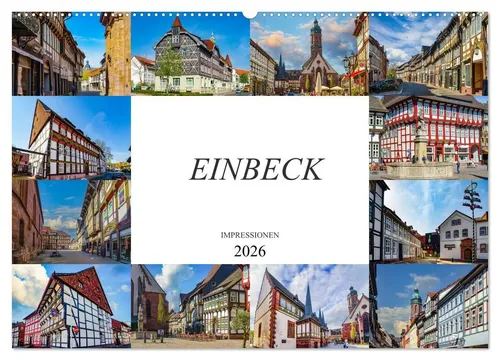 Dirk Meutzner | Einbeck Impressionen Wandkalender 2026 - Schöner Wandkalender im DIN A2 Format mit 12 einzigartigen Bildern der Stadt Einbeck. Ideal für Kunstliebhaber und Reisebegeisterte. Perfekte Wanddekoration für Ihr Zuhause.