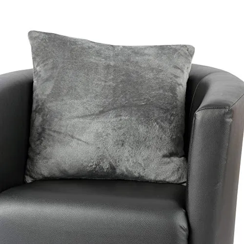 Bestlivings Kissenhülle Kuschel Celina, in der Größe 45 x 45cm - Anthrazit - Kissenbezug mit Reißverschluss