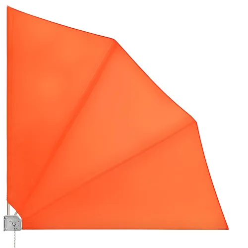 Detex Balkonsichtschutz Seitenmarkise - Orange - Balkonsichtschutz mit UV-beständigem und wetterfestem Material, ideal für mehr Privatsphäre und Sonnenschutz auf Ihrem Balkon.