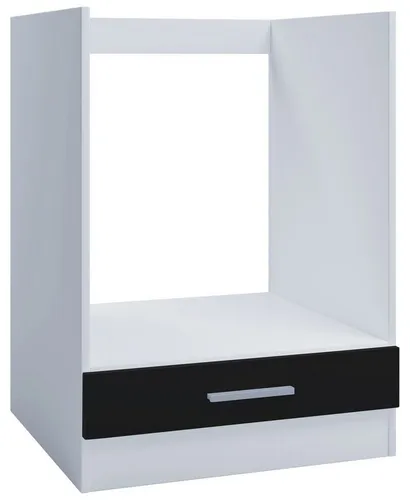 VCM Unterschrank / Ofenschrank für Einbauherd in Schwarz - Praktischer Unterschrank mit 1 Schublade, ideal für Einbauherde. Perfekte Höhe von 83 cm und moderne schwarze Farbe für eine stilvolle Küche.