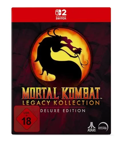 Mortal Kombat: Legacy Kollection - Deluxe Edition - Switch 2 - Erlebe die legendären Ursprünge von Mortal Kombat mit ikonischen Arcade-Klassikern und exklusiven Inhalten. Enthält interaktive Doku und Online-Kämpfe für spannende Duelle.