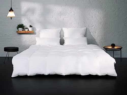 BEFA NATUR Bettdecke Winter 135x220 cm | Vegane Daunenalternative - Bettdecken, innovative PrimaLoft Bio-Füllung für kuschelige Wärme in kalten Winternächten und nachhaltig aus recycelten Materialien hergestellt.