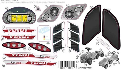 ROLLY TOYS Aufkleber rollyMinitrac Fendt