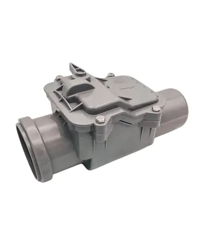 MD Technic Rückstauverschluss mit Verriegelung Ø DN 50 bis Ø DN 200 in Orange und grau auswahl (DN 50 Grau)