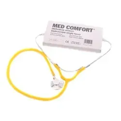 MED-COMFORT Flachstethoskop 09300-Y , 1 Stück, Schlauchfarbe: gelb