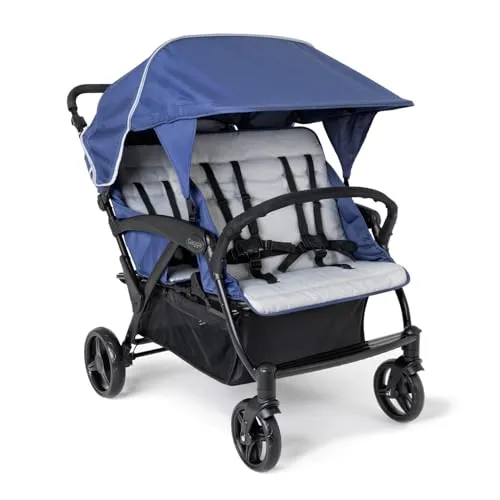 GAGGLE Odyssey 4x4 Quad Kinderwagen für 4 Kinder in blau von Gaggle
