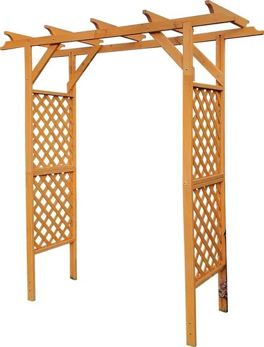 Pergola promadino Bamberg 200 x 51 x 208 cm braun von Promadino