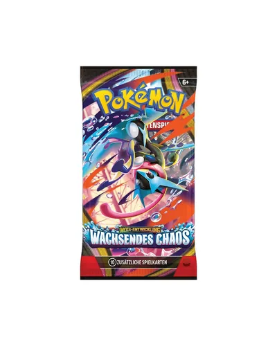Pokémon Mega-Entwicklung – Wachsendes Chaos Booster Deutsch | 1 Boosterpack