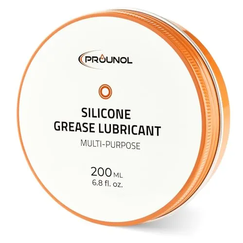 Prounol 100% Silikonfett, nichtleitende Allzweckpaste, wasserfestes HT Gummifett (200 ml) - Kunststoffpflege & Gummipflege
