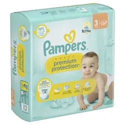 Procter & Gamble Service GmbH Pampers Premium Protection 3 Midi Windeln, 6-10 kg, Größe 3, Babywindeln mit besten Komfort und Schutz für empfindliche Haut, 1 Single Packung = 29 Windeln 8700216207485
