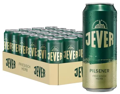 Jever Pilsener, EINWEG 24x0,50 L Dose (Verpackungen können variieren)