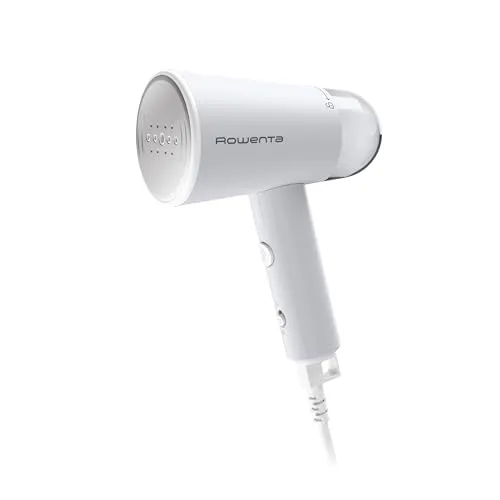 Rowenta, Dampfreiniger für Kleidung, Handdampfer für unterwegs, Fassungsvermögen 600 ml, zusammenklappbar, einfach zu dampfen, 1100 Watt, Bügeln, grauer Kleidungsdampfer, unverzichtbar für den Urlaub