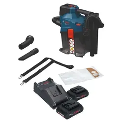 Bosch GAS 18V-6L S Akku Staubsauger mit 2x ProCORE Akku - Kabelloser, tragbarer Staubsauger mit 6 l Volumen. Ideal für flexible Einsätze und hohe Mobilität. Inklusive 2x 4,0Ah ProCORE Akkus und Ladegerät für lange Betriebszeiten.