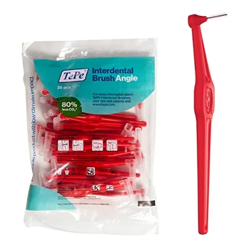 TePe Interdentalbürsten Angle ROT 0,5 mm, 25 Stück