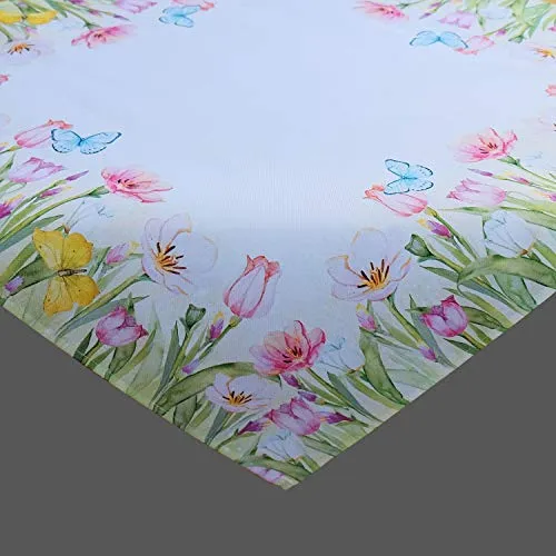 Raebel Tischläufer Mitteldecke 'Tulpenpracht', verschiedenen Größen, mehrfarbig, Größe:Tischläufer 40 x 90 cm