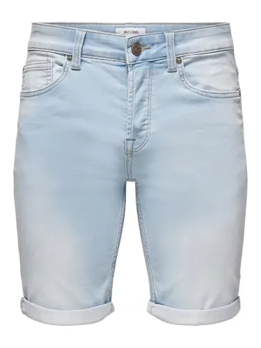 ONLY & SONS Herren Onsply Blue Jog Shorts Pk8587 Dnm Noos, Blue Denim, M