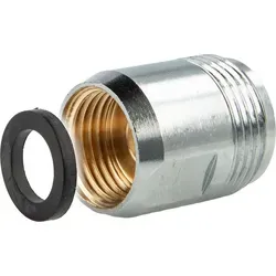 tecuro Aufnahme Adapter für Ausläufe an Armaturen - 1/2 IG x 3/4 AG, hochglanzverchromt und einfach zu montieren für Brause- und Duscharmaturen