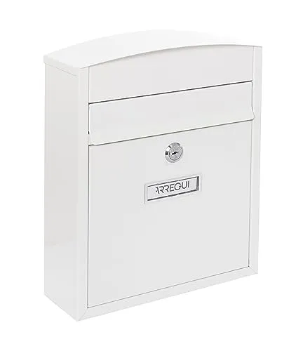 Arregui Edelstahl Briefkasten 28,5 x 24 x 9,5 cm in weiß von Arregui