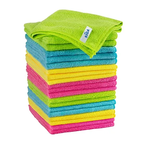 MR.SIGA Mikrofasertücher, streifenfreie Reinigungstücher, 20er Pack