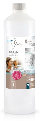 BAYZID SPA Anti-Kalk 1 L – Whirlpool Entkalker gegen Kalkablagerungen | Entfernt Kalk in Düsen, Leitungen & Wanne | Für klares Wasser & langlebige Technik | Whirlpool Pflege
