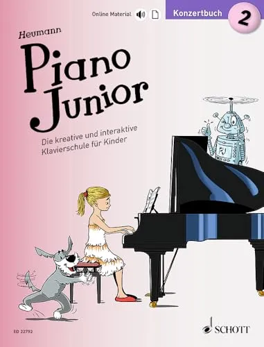 Piano Junior: Konzertbuch 2: Die kreative und interaktive Klavierschule für Kinder. Band 2. Klavier. (Piano Junior