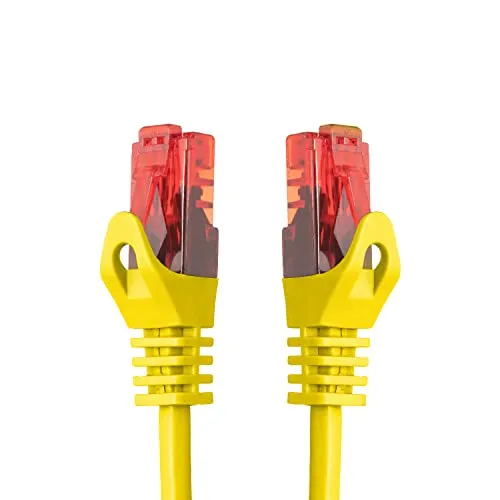 BIGtec 2m Gigabit Ethernet LAN Kabel Netzwerkkabel gelb in gelb von BIGtec