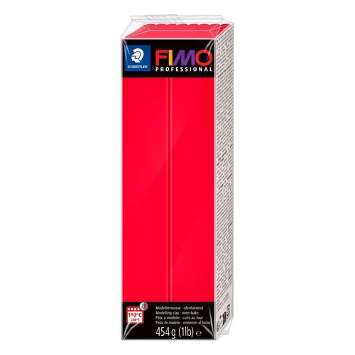 Fimo Professional 200 rot ofenhärtende Modelliermasse 454g 23,02€/kg