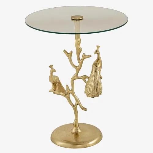 riess-ambiente Beistelltisch WILDLIFE PEACOCK 60cm von Riess-Ambiente