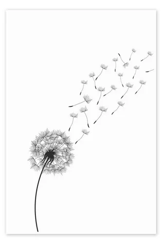 Posterlounge Wandbild Kinder der Pusteblume, Editors Choice, erhältlich als Poster, Leinwandbild, Wandsticker oder Acrylglasbild