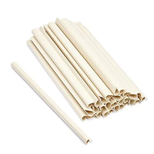 Estexo 30 Stück Befestigungsclips für PVC Sichtschutz-Streifen, Clip, Sichtschutz, Befestigung (Creme)