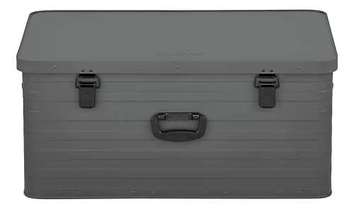 Enders® Alubox Toronto XXL Grey - 130 Liter Aluminium Box - Aufbewahrungsboxen, spritzwasserdicht und stapelbar, ideal für sicheren Transport und Lagerung von Gegenständen.