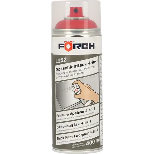 FÖRCH L222 Dickschichtlack 4in1 RAL 3003 RUBINROT 400ml Grundierung Rostschutz Versiegelung