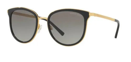 Michael Kors Damen Adrianna I 110011 54 Sonnenbrille, Schwarz (Black/Gold/Grey Gradient) - Sonnenbrillen für Damen mit schützendem Etui, elegantes Design für einen trendbewussten Look