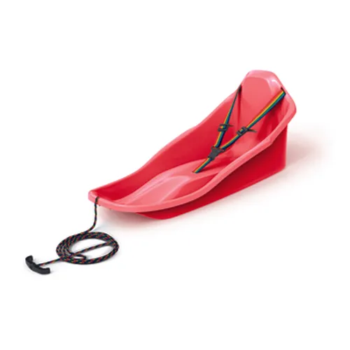 Sanki Prosperplast Topo Rodelschlitten mit Selen ISCHM in Rot