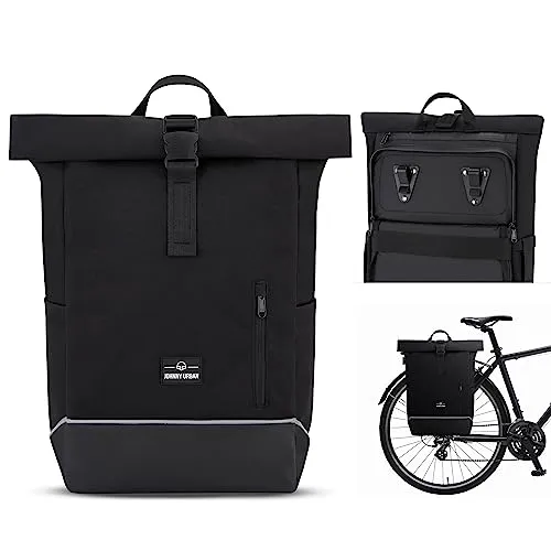 Johnny Urban ROBIN MEDIUM BIKE - 2in1 Rucksack und Fahrradtasche - Fahrradtaschen, flexible Größe und wasserabweisend, ideal für Radfahrer und umweltbewusste Nutzer.