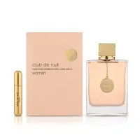 Armaf Club de Nuit Woman EDP 250 ml + Nachfüllbares Pocket Spray 5 ml - Eleganter Damenduft mit blumigen und fruchtigen Noten, perfekt für jeden Anlass. Das Set enthält ein Nachfüllbares Pocket Spray für unterwegs, ideal für die moderne Frau.