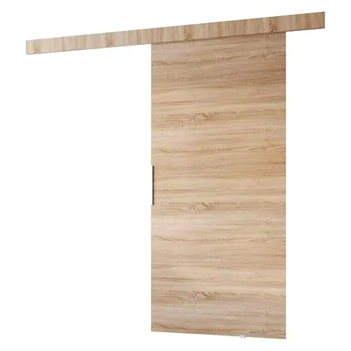 MINIO go for it - Schiebetür Komplettset CLEAN A, 86 cm Breit, Schiebetüren, Wandmontage, Schiebetürsystem, Zimmertüren - Sonoma Eiche