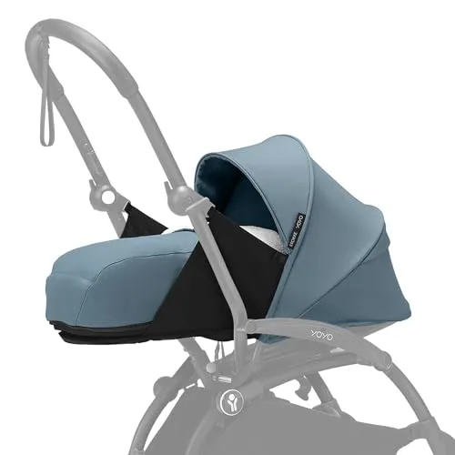 Stokke YOYO® 0+ Neugeborenen-Set - Kinderwagenaufsatz für Neugeborene, mit kuscheliger Nestchenauflage und 5-Punkt-Gurt für maximale Sicherheit. Ideal für stylische Eltern, die Wert auf Komfort legen.